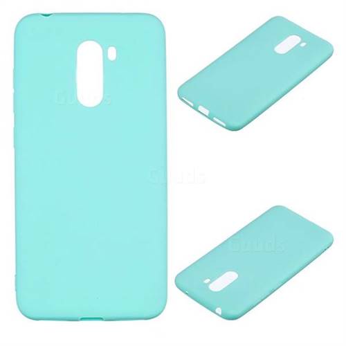 Candy Soft Silicone Protective Phone Case for Mi Xiaomi Pocophone F1 - Light Blue