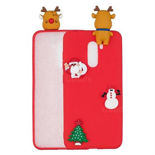 Red Elk Christmas Xmax Soft 3D Silicone Case for Mi Xiaomi Pocophone F1