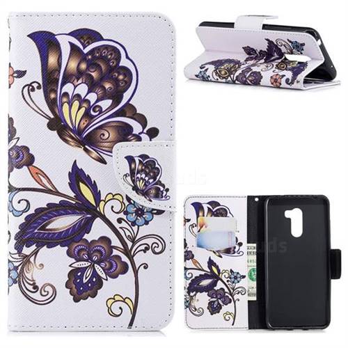 Butterflies and Flowers Leather Wallet Case for Mi Xiaomi Pocophone F1