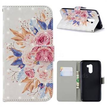 Rose Flowers 3D Painted Leather Phone Wallet Case for Mi Xiaomi Pocophone F1