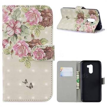 Beauty Rose 3D Painted Leather Phone Wallet Case for Mi Xiaomi Pocophone F1