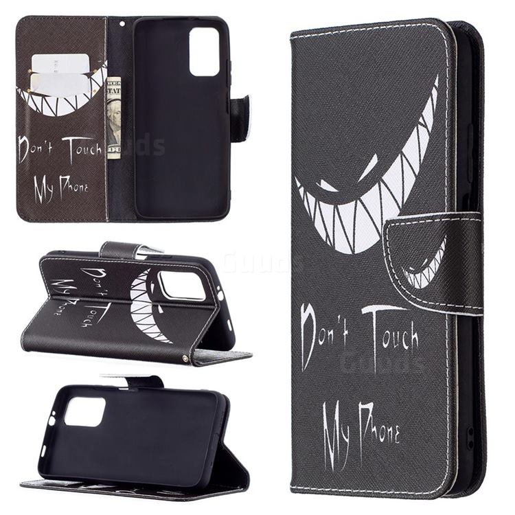 Crooked Grin Leather Wallet Case for Mi Xiaomi Poco M3