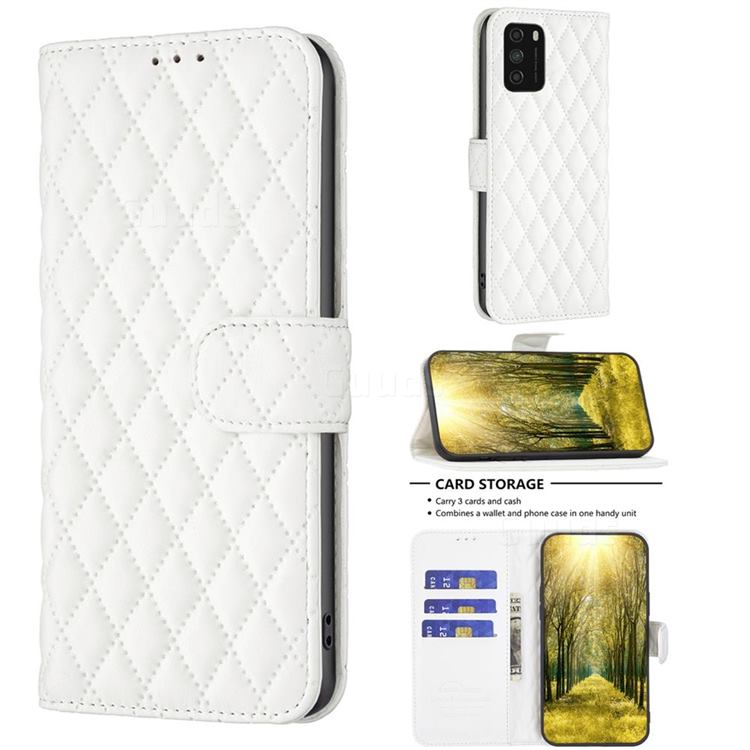 Binfen Color BF-14 Fragrance Protective Wallet Flip Cover for Mi Xiaomi Poco M3 - White