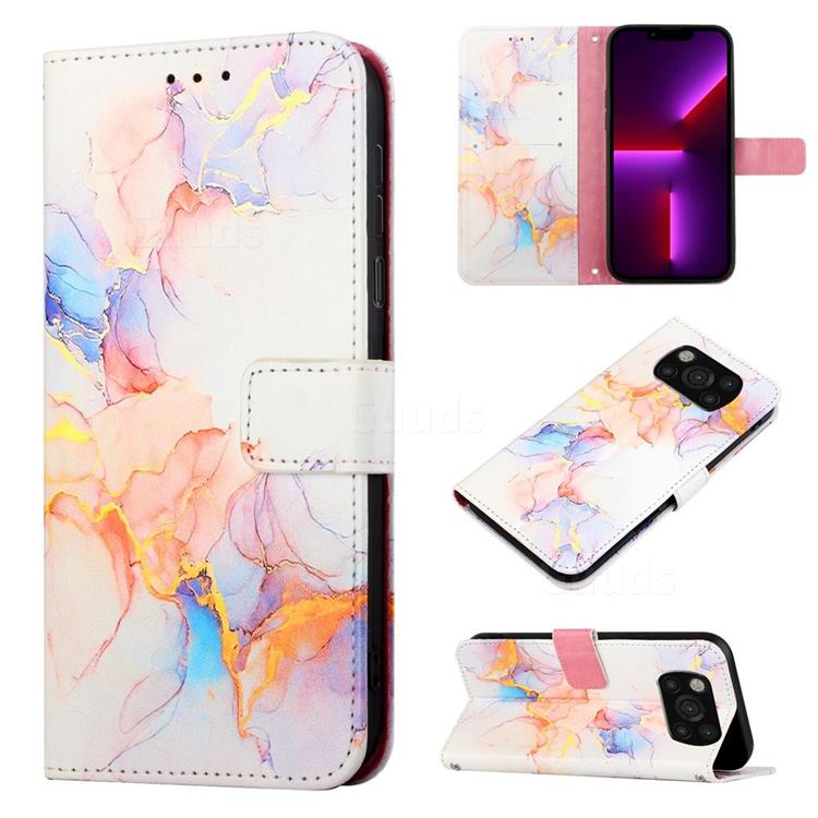 Galaxy Dream Marble Leather Wallet Protective Case for Mi Xiaomi Poco X3 NFC