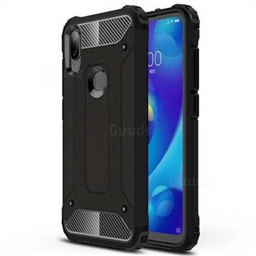 King Kong Armor Premium Shockproof Dual Layer Rugged Hard Cover for Xiaomi Mi Play - Black Gold