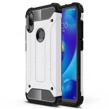 King Kong Armor Premium Shockproof Dual Layer Rugged Hard Cover for Xiaomi Mi Play - White