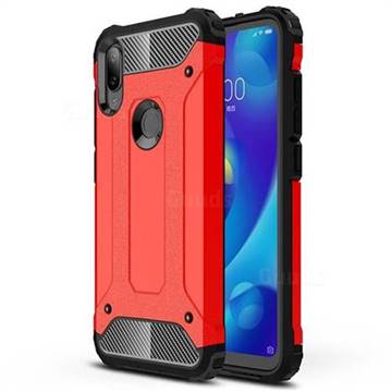 King Kong Armor Premium Shockproof Dual Layer Rugged Hard Cover for Xiaomi Mi Play - Big Red