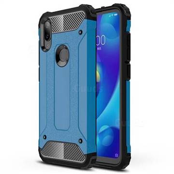 King Kong Armor Premium Shockproof Dual Layer Rugged Hard Cover for Xiaomi Mi Play - Sky Blue