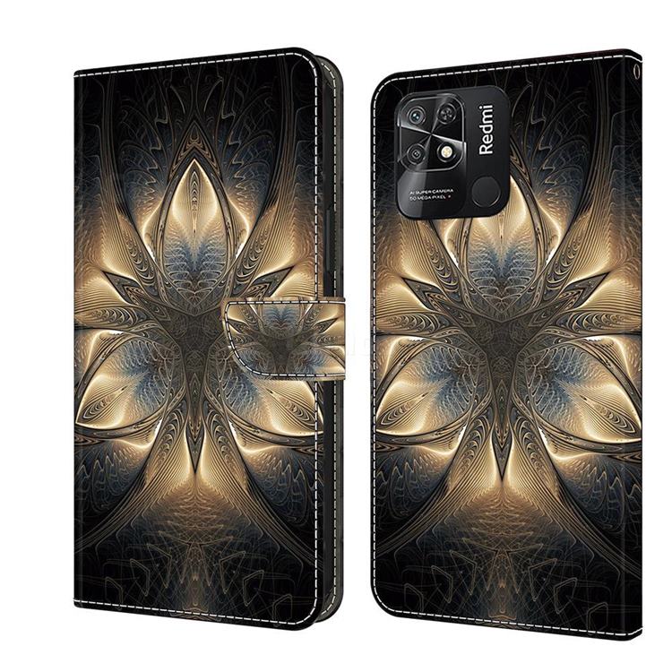 Resplendent Mandala Crystal PU Leather Protective Wallet Case Cover for Xiaomi Redmi 10C