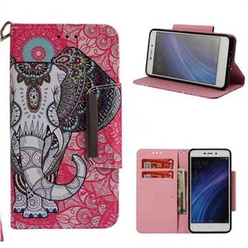 Totem Jumbo Big Metal Buckle PU Leather Wallet Phone Case for Xiaomi Redmi 4A