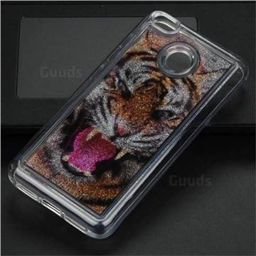 Tiger Glassy Glitter Quicksand Dynamic Liquid Soft Phone Case for Xiaomi Redmi 4 (4X)