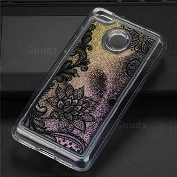Diagonal Lace Glassy Glitter Quicksand Dynamic Liquid Soft Phone Case for Xiaomi Redmi 4 (4X)