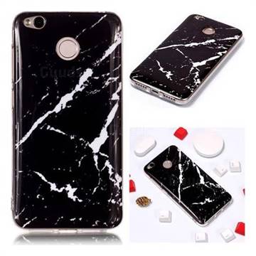 Black Rough white Soft TPU Marble Pattern Phone Case for Xiaomi Redmi 4 (4X)