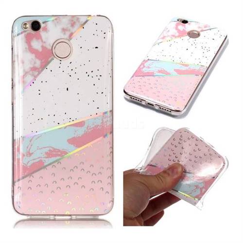 Matching Color Marble Pattern Bright Color Laser Soft TPU Case for Xiaomi Redmi 4 (4X)