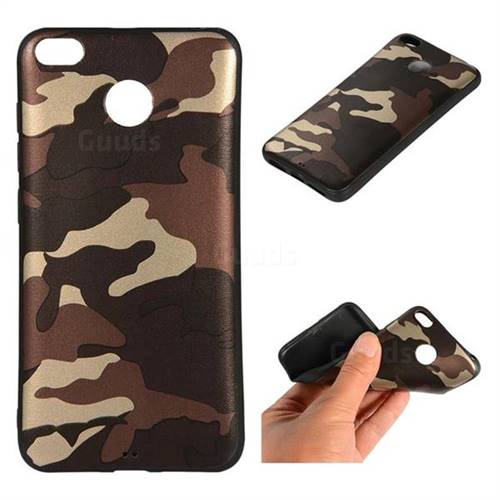 Camouflage Soft TPU Back Cover for Xiaomi Redmi 4 (4X) - Gold Coffee