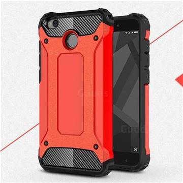 King Kong Armor Premium Shockproof Dual Layer Rugged Hard Cover for Xiaomi Redmi 4 (4X) - Big Red