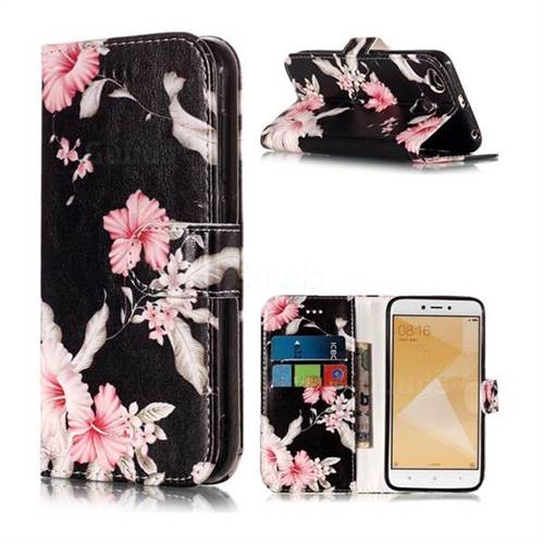 Azalea Flower PU Leather Wallet Case for Xiaomi Redmi 4 (4X)