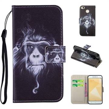 Chimpanzee PU Leather Wallet Phone Case Cover for Xiaomi Redmi 4 (4X)