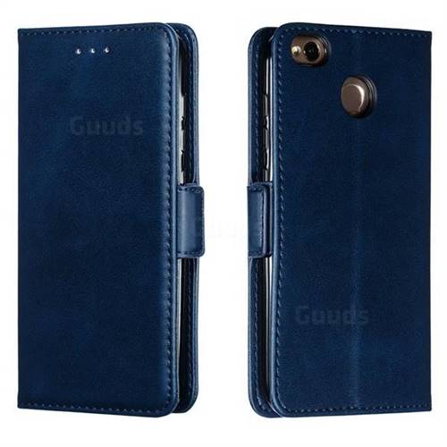 Retro Classic Calf Pattern Leather Wallet Phone Case for Xiaomi Redmi 4 (4X) - Blue