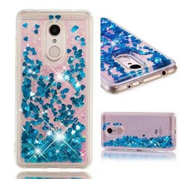 Dynamic Liquid Glitter Quicksand Sequins TPU Phone Case for Mi Xiaomi Redmi 5 - Blue