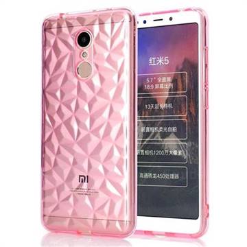 Diamond Pattern Shining Soft TPU Phone Back Cover for Mi Xiaomi Redmi 5 - Pink