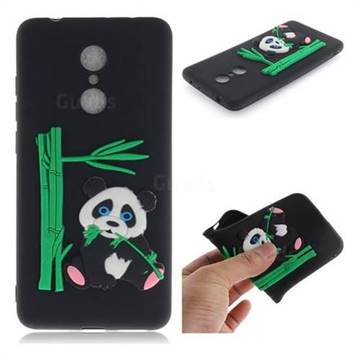 Panda Eating Bamboo Soft 3D Silicone Case for Mi Xiaomi Redmi 5 - Black