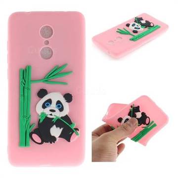 Panda Eating Bamboo Soft 3D Silicone Case for Mi Xiaomi Redmi 5 - Pink