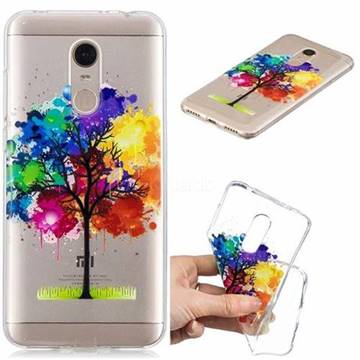 Oil Painting Tree Clear Varnish Soft Phone Back Cover for Mi Xiaomi Redmi 5