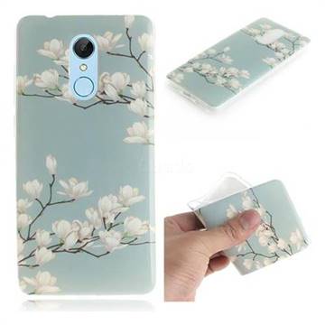 Magnolia Flower IMD Soft TPU Cell Phone Back Cover for Mi Xiaomi Redmi 5