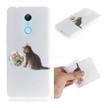 Cat and Tiger IMD Soft TPU Cell Phone Back Cover for Mi Xiaomi Redmi 5