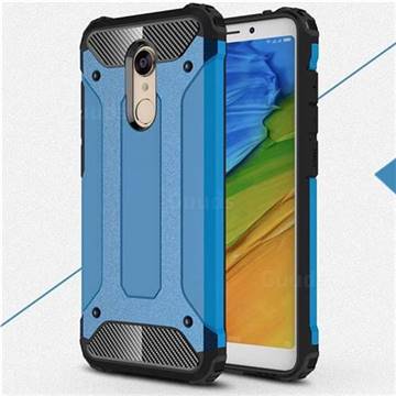 King Kong Armor Premium Shockproof Dual Layer Rugged Hard Cover for Mi Xiaomi Redmi 5 - Sky Blue