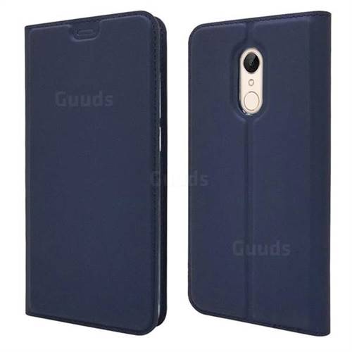 Ultra Slim Card Magnetic Automatic Suction Leather Wallet Case for Mi Xiaomi Redmi 5 - Royal Blue
