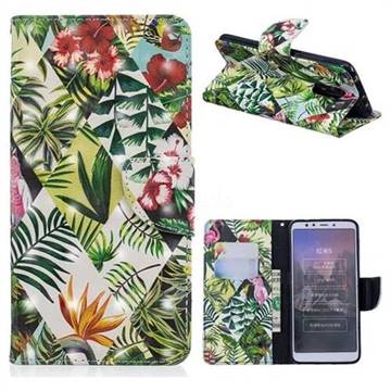 Banana Leaf 3D Painted Leather Wallet Phone Case for Mi Xiaomi Redmi 5