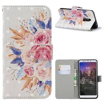 Rose Flowers 3D Painted Leather Phone Wallet Case for Mi Xiaomi Redmi 5