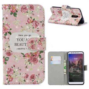 Butterfly Flower 3D Painted Leather Phone Wallet Case for Mi Xiaomi Redmi 5