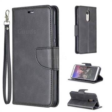 Classic Sheepskin PU Leather Phone Wallet Case for Mi Xiaomi Redmi 5 - Black