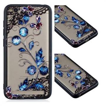 Butterfly Lace Diamond Flower Soft TPU Back Cover for Xiaomi Redmi 5A