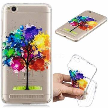 Oil Painting Tree Clear Varnish Soft Phone Back Cover for Xiaomi Redmi 5A