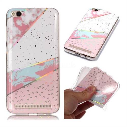 Matching Color Marble Pattern Bright Color Laser Soft TPU Case for Xiaomi Redmi 5A