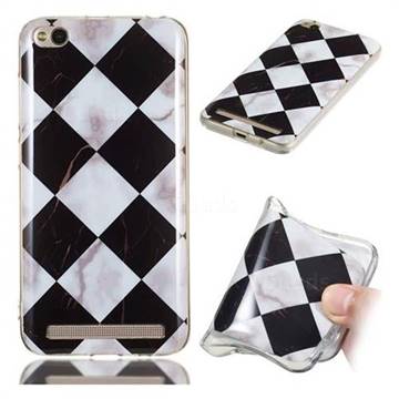 Black and White Matching Soft TPU Marble Pattern Phone Case for Xiaomi Redmi 5A