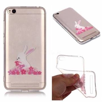 Cherry Blossom Rabbit Super Clear Soft TPU Back Cover for Xiaomi Redmi 5A