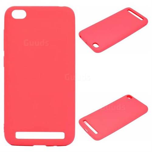 Candy Soft Silicone Protective Phone Case for Xiaomi Redmi 5A - Red