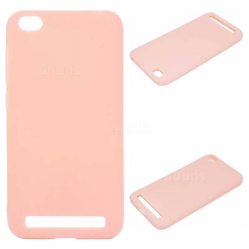 Candy Soft Silicone Protective Phone Case for Xiaomi Redmi 5A - Light Pink