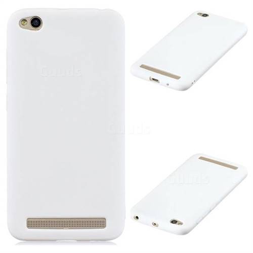 Candy Soft Silicone Protective Phone Case for Xiaomi Redmi 5A - White