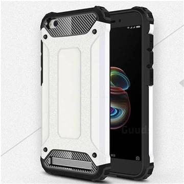 King Kong Armor Premium Shockproof Dual Layer Rugged Hard Cover for Xiaomi Redmi 5A - White