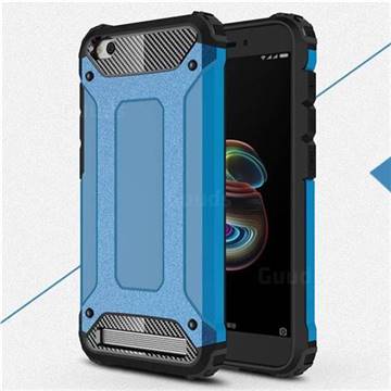 King Kong Armor Premium Shockproof Dual Layer Rugged Hard Cover for Xiaomi Redmi 5A - Sky Blue