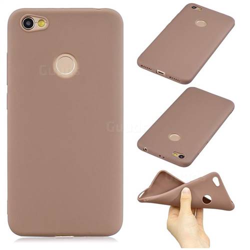 Candy Soft Silicone Phone Case for Xiaomi Redmi 5A - Coffee