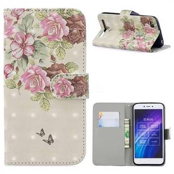 Beauty Rose 3D Painted Leather Phone Wallet Case for Xiaomi Redmi 5A