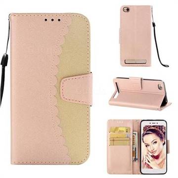 Lace Stitching Mobile Phone Case for Xiaomi Redmi 5A - Golden