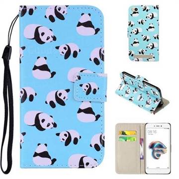 Panda PU Leather Wallet Phone Case Cover for Xiaomi Redmi 5A